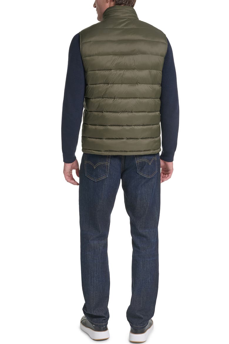 Quilted Zip Front Vest, Alternate, color, ARMY GREEN