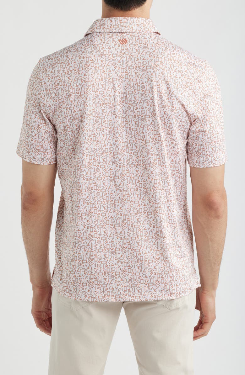 Johnston & Murphy XC+<sup>™</sup> Performance Game Day Polo, Alternate, color, Rust