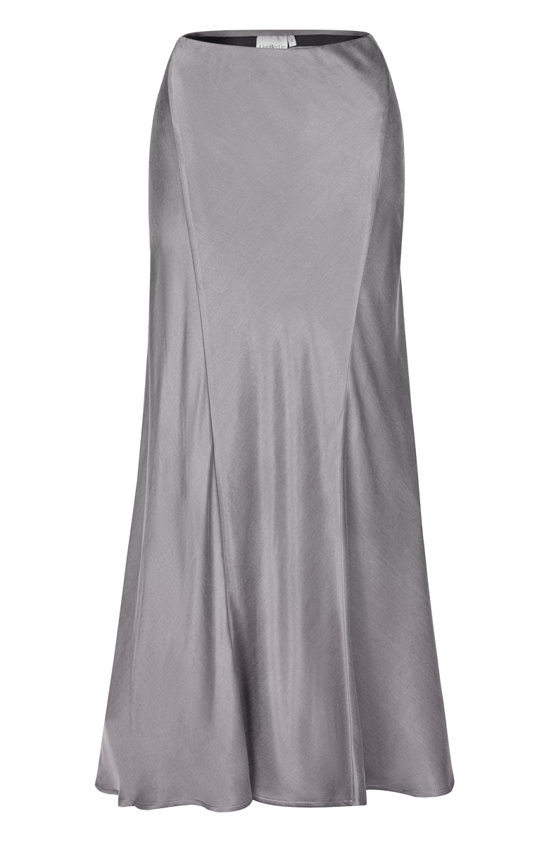 Untitled in Motion Lila Bias Silky Skirt, Main, color, Graphite