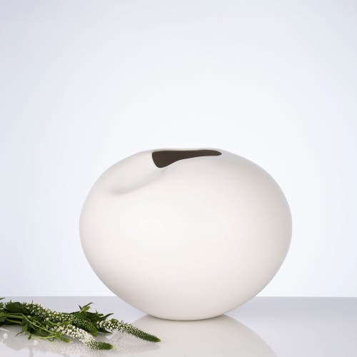 Dina Decor Milan White Sculptural Vase