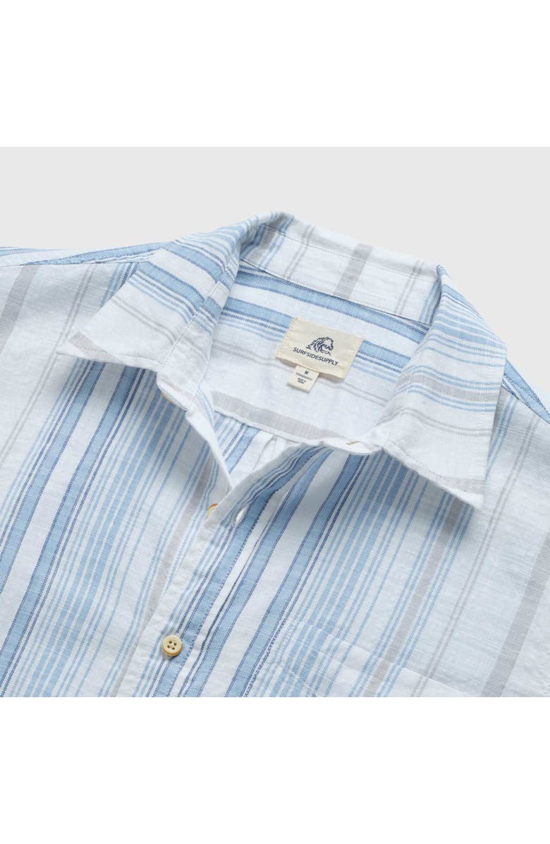 Surfside Supply Co. Joey Stripe Shirt, Alternate, color, White Combo