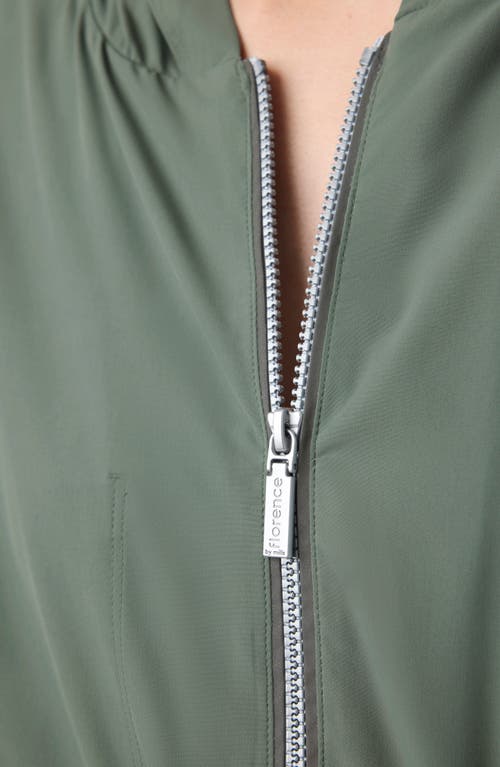 FLORENCE BY MILLS FLORENCE BY MILLS FRONT ZIP HOODED CROP TRACK JACKET 