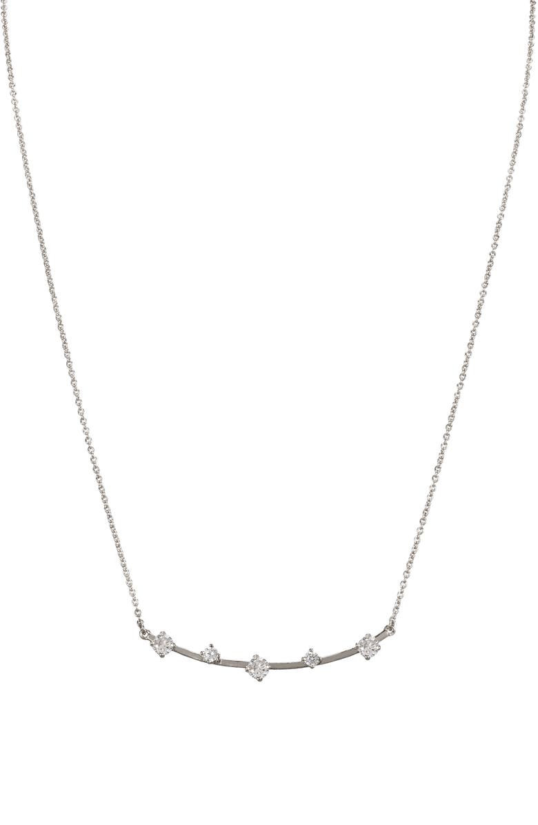Nina Adorned Bar Necklace, Main, color, 
