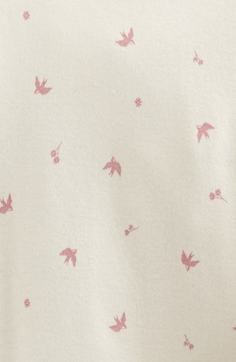 Nordstrom Kids' Lace Trim Print Bodysuit & Pants Set, Alternate, color, Ivory Egret Sparrows