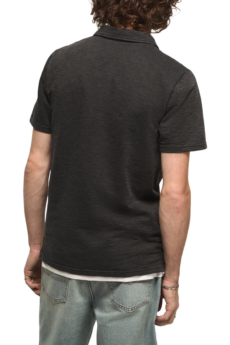 Johnny Collar Slub Jacquard Polo, Alternate, color, CAVIAR