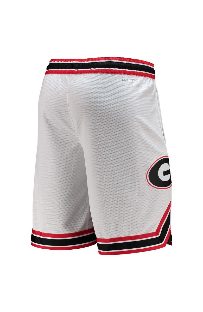 Nike Men's Nike White Georgia Bulldogs Retro Replica Performance Basketball Shorts, Alternate, color, 