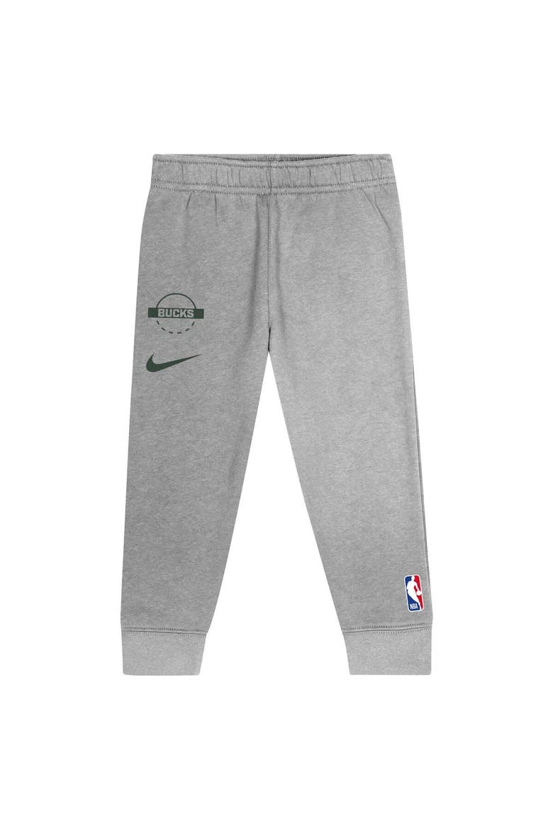 Toddler Nike Hunter Green Milwaukee Bucks Team Logo 2-Piece Club Fleece Hoodie & Sweatpants Set, Alternate, color, Hunter Green
