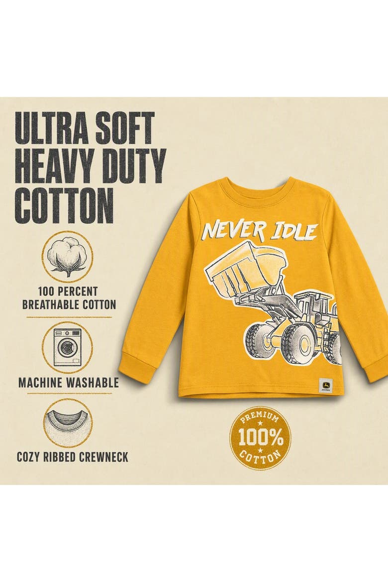 Boys' Long Sleeve T-Shirt, Alternate, color, Construction Yellow