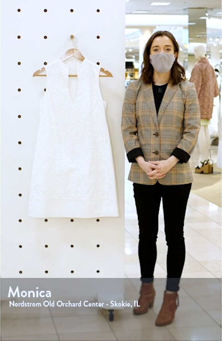 Eyelet Sleeveless Shift Dress, sales video thumbnail