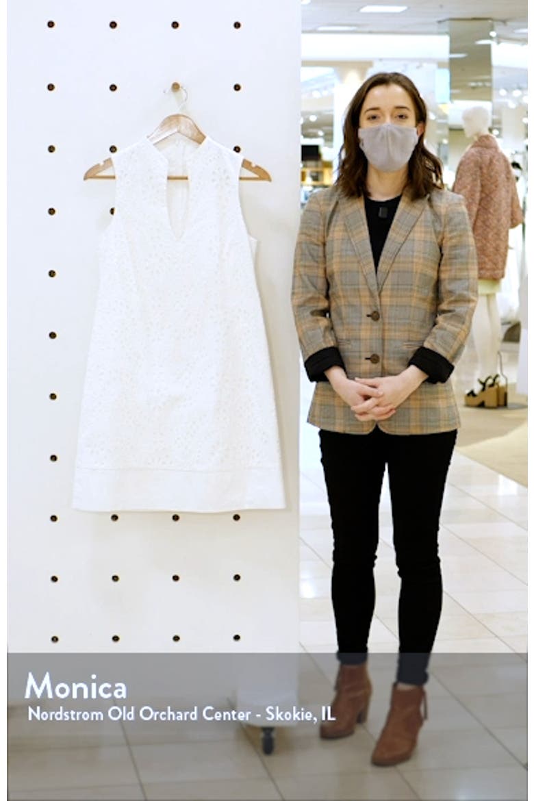 Eyelet Sleeveless Shift Dress video