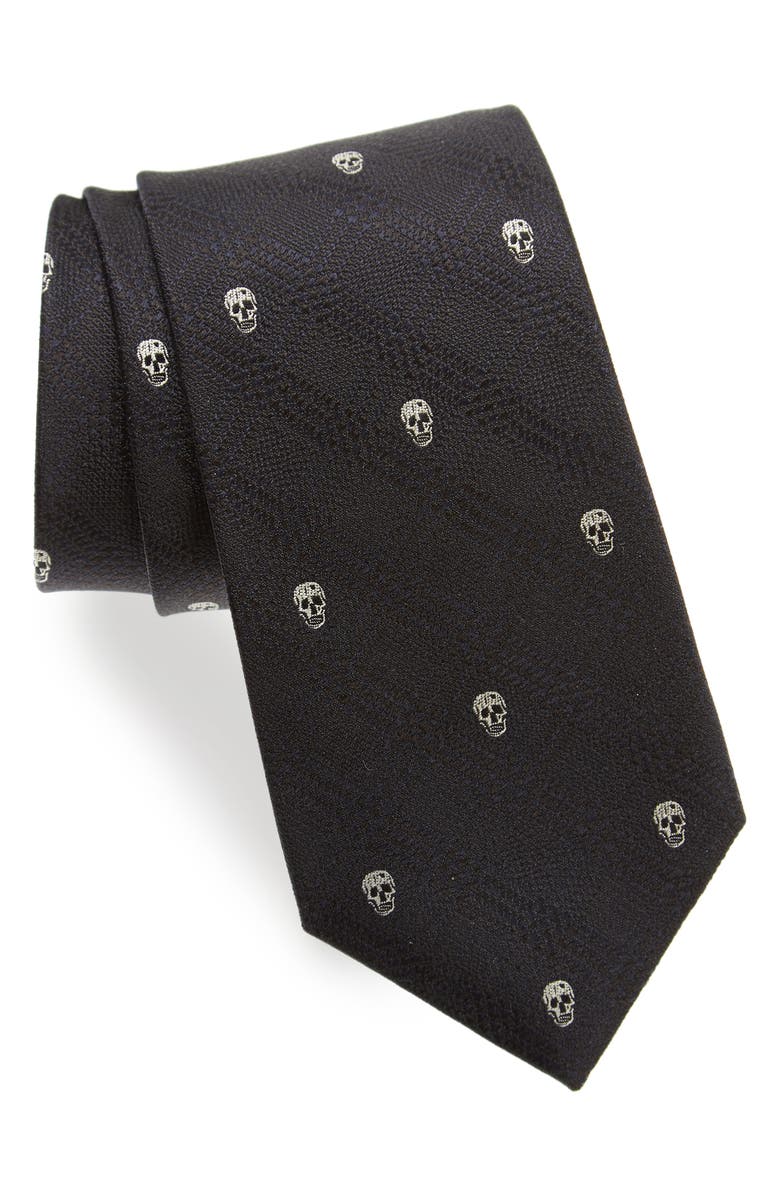 McQueen Alexander McQueen Woven Silk Tie, Main, color,