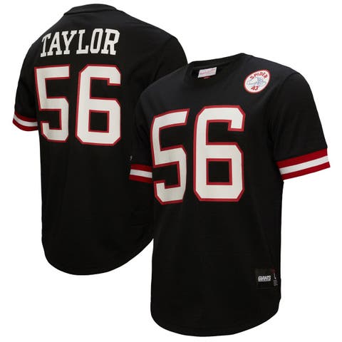 Men's Mitchell & Ness Lawrence Taylor Black New York Giants Big & Tall Mesh Player Name & Number Top