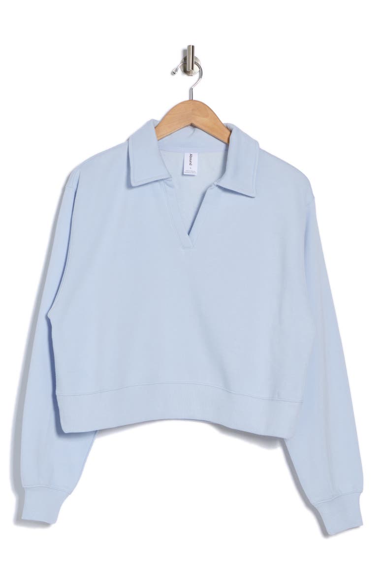Polo Sweatshirt, Alternate, color, BLUE FEATHER
