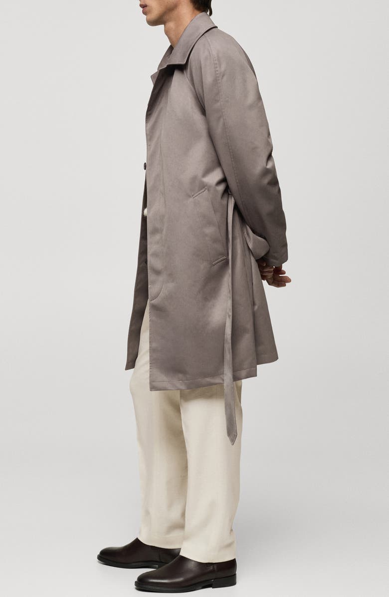 MANGO Belted Trench Coat, Alternate, color, 