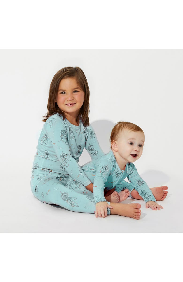 Bellabu Bear Kids' Fitted One-Piece Convertible Pajamas, Alternate, color,