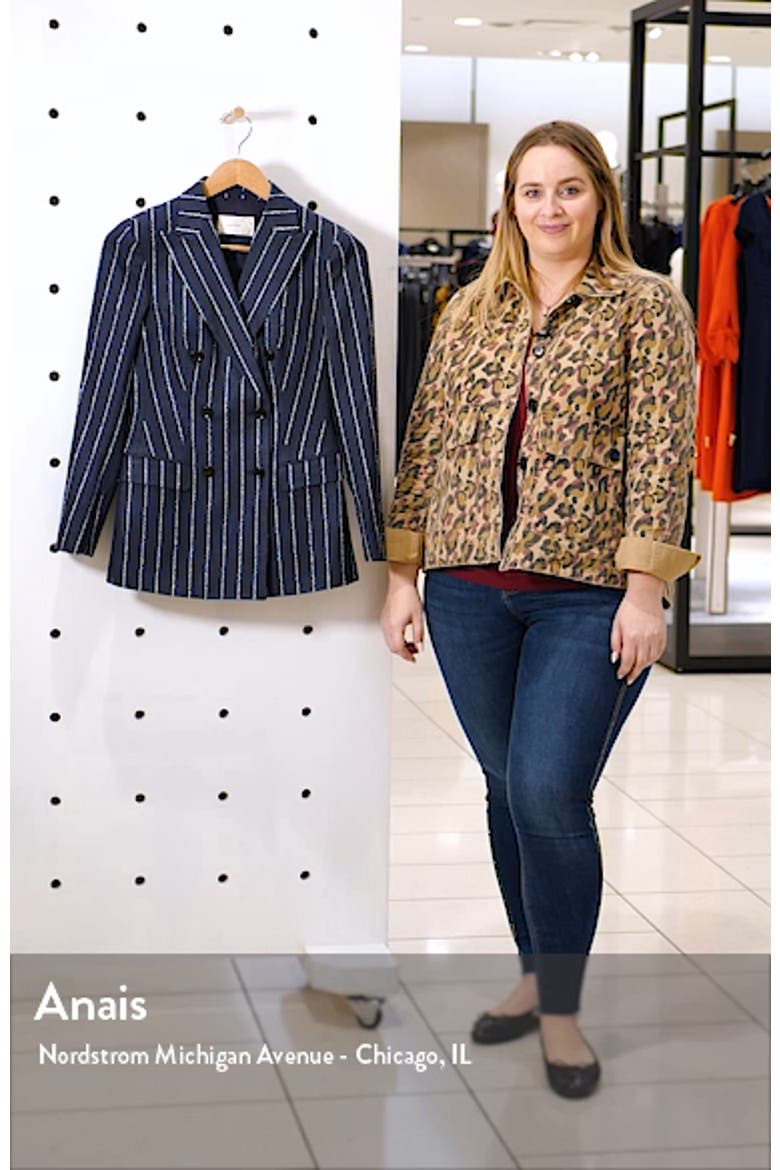 Cameron Double Breasted Silk & Cotton Jacket video