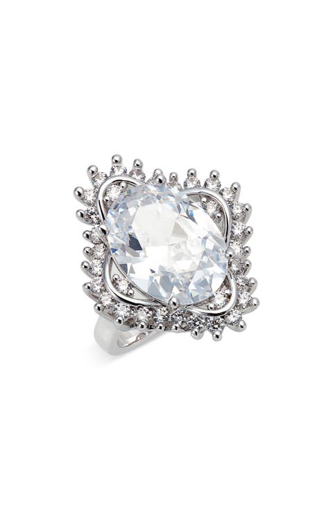 Cubic Zirconia Cocktail Ring