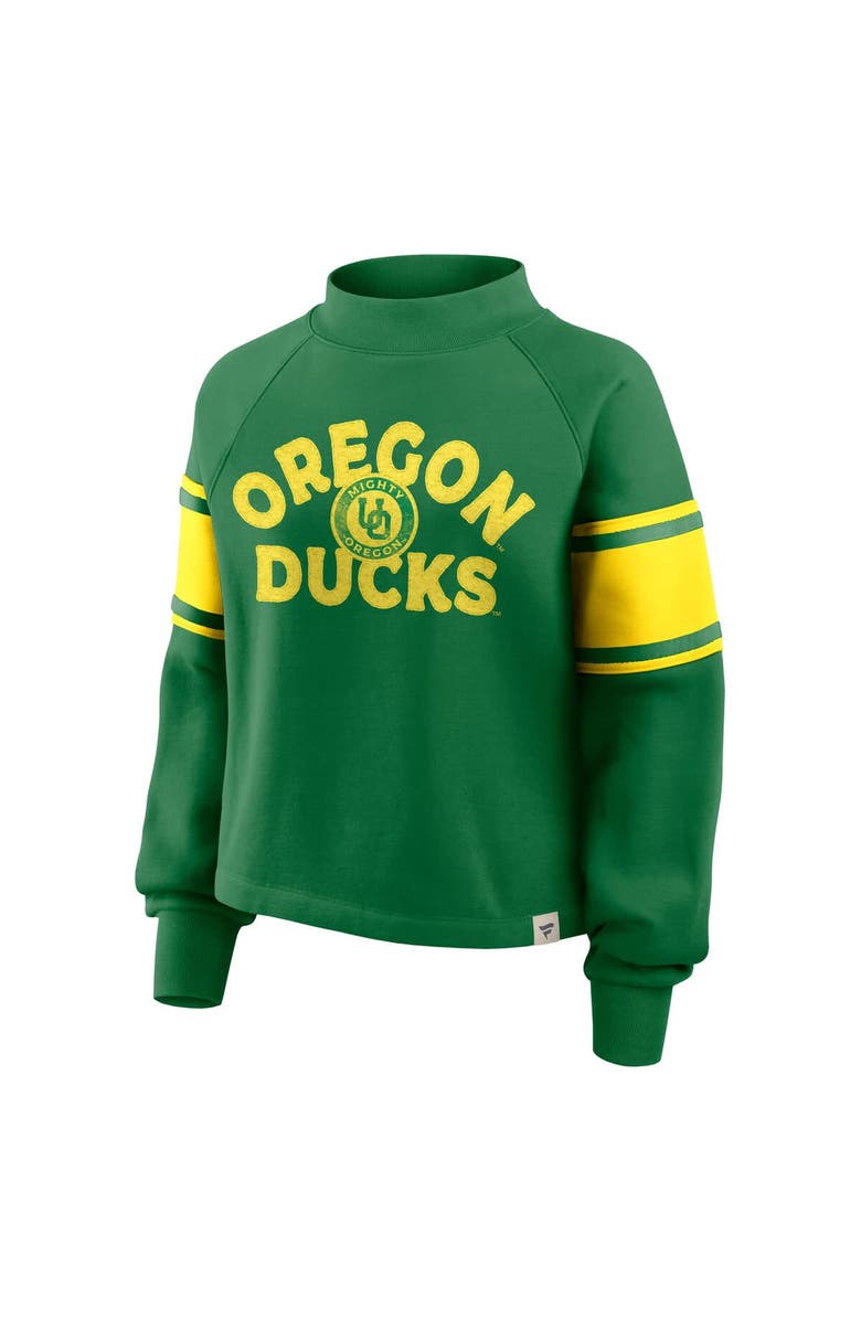FANATICS Women's Fanatics Green Oregon Ducks Oversized Hometown Premium Punt Coverage Raglan Pullover Sweatshirt, Alternate, color, Green