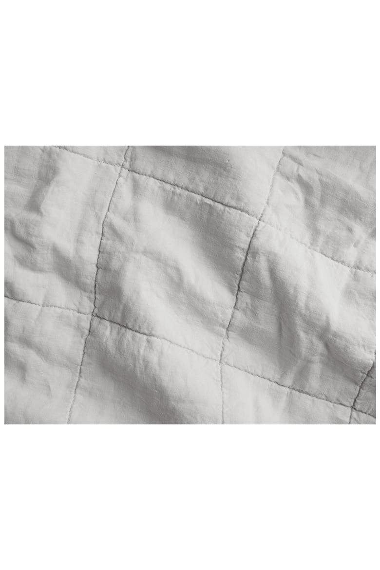 Linen Box Quilted Sham Set, Alternate, color, FOG