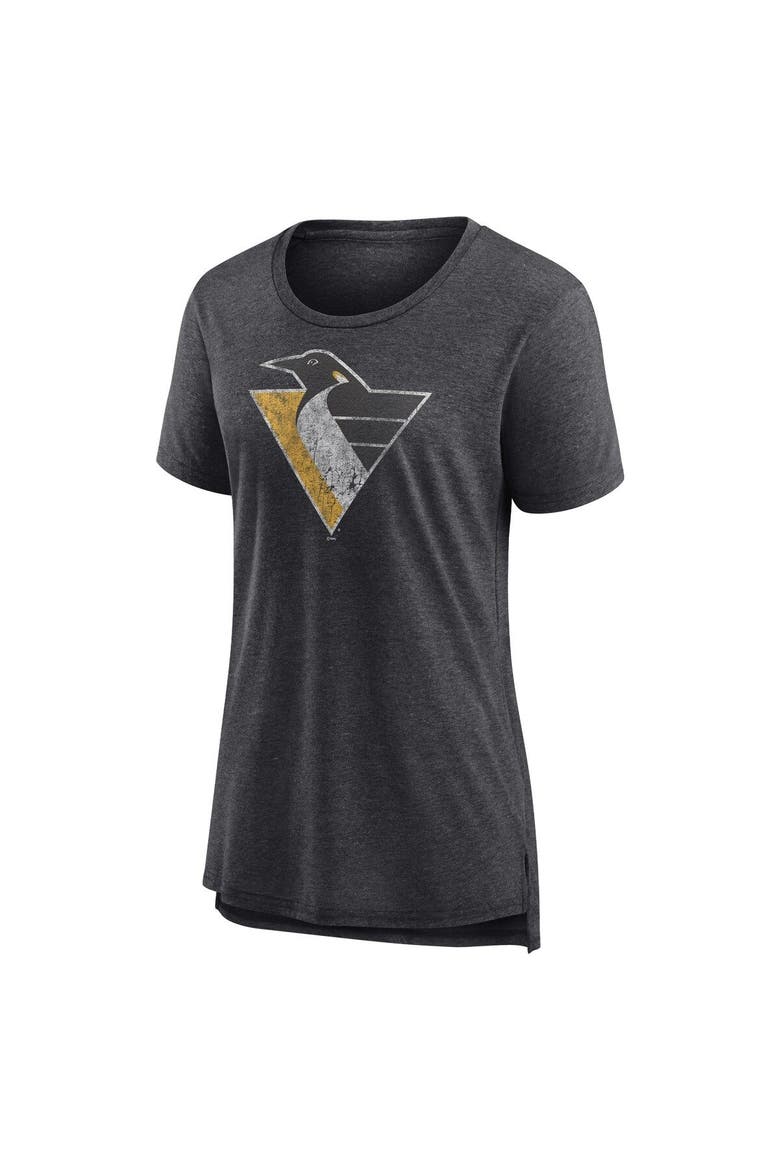 Women's Fanatics Branded Heather Charcoal Pittsburgh Penguins Special Edition 2.0 Modern T-Shirt, Alternate, color, Heather Charcoal