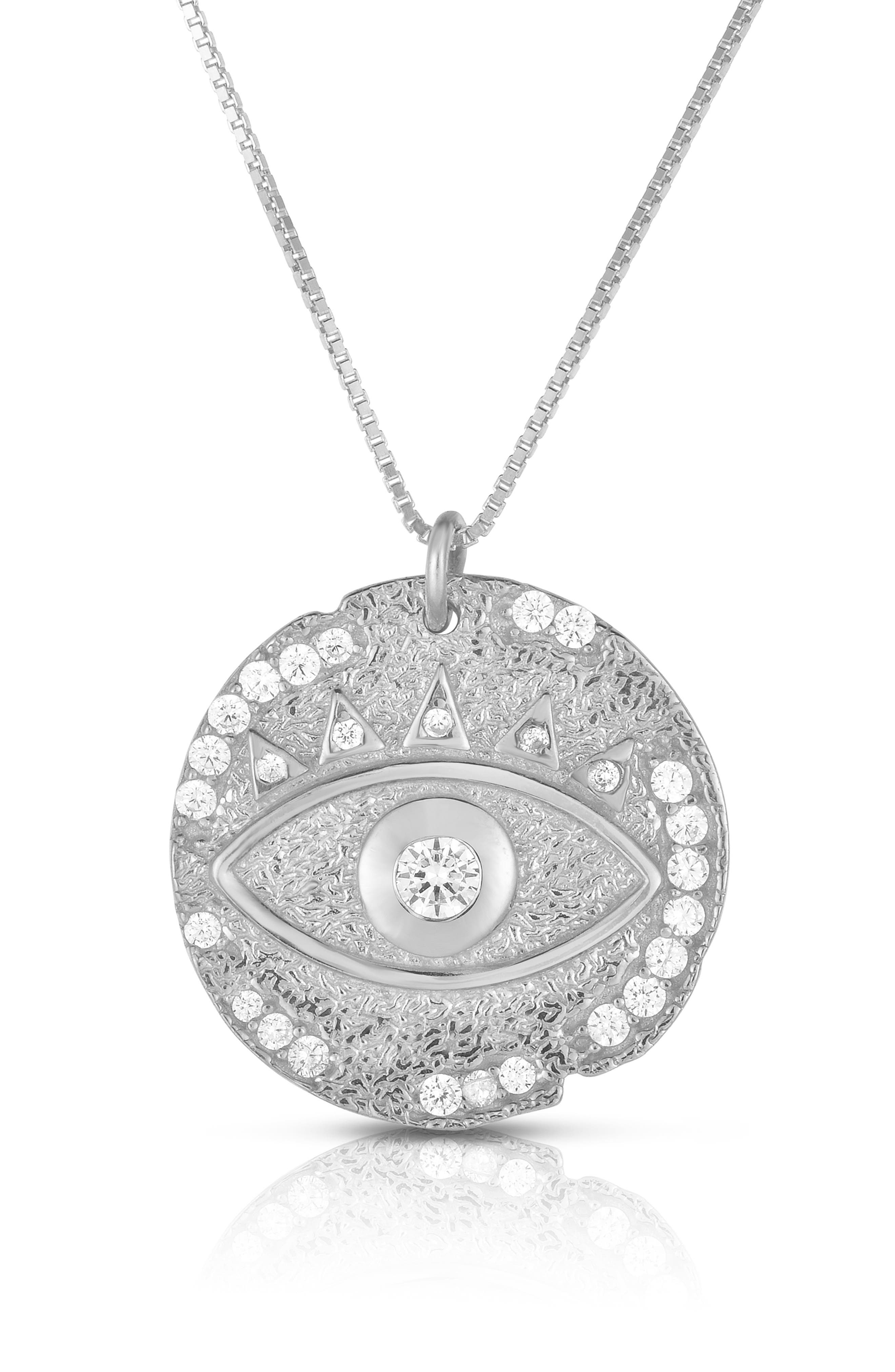 SPHERA MILANO Evil Eye Pendant Necklace