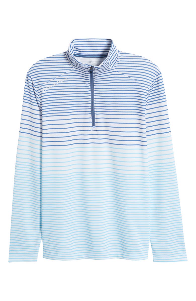 vineyard vines Sankaty Stripe Quarter Zip Performance Pullover, Alternate, color, 