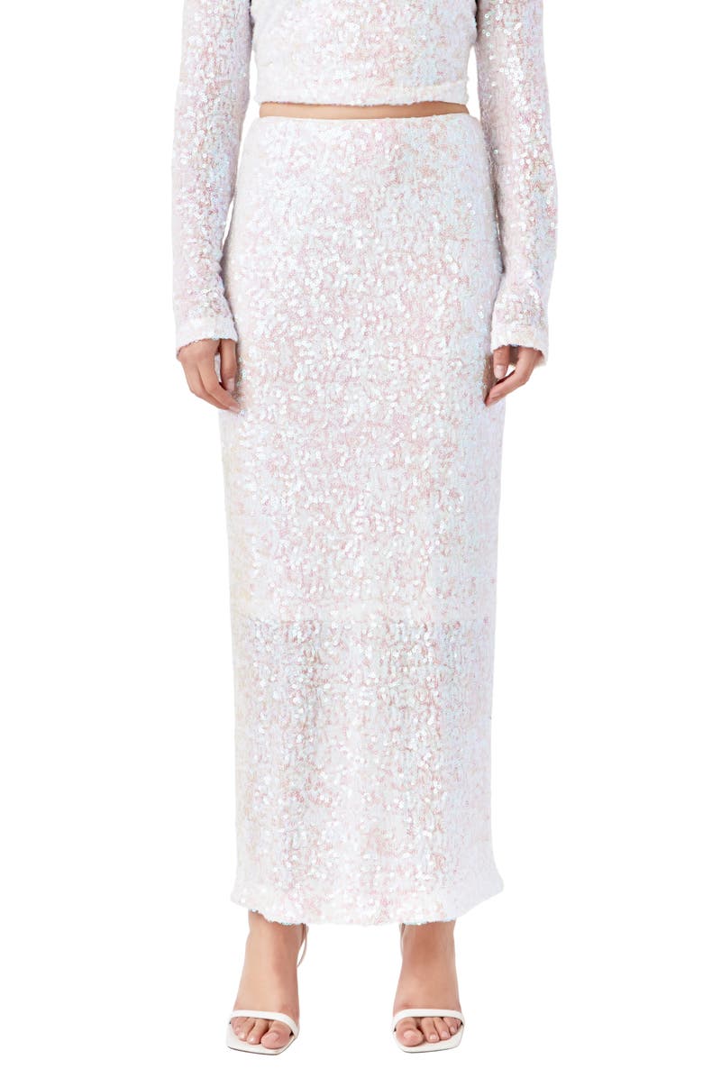 Endless Rose Sequin Midi Skirt, Main, color, Pink Lemonade