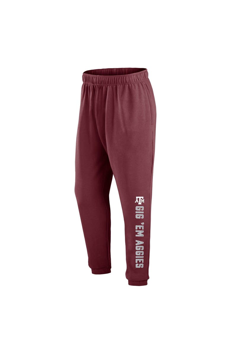 FANATICS Men's Fanatics Branded Maroon Texas A&M Aggies Chop Block Fleece Sweatpants, Alternate, color, Maroon