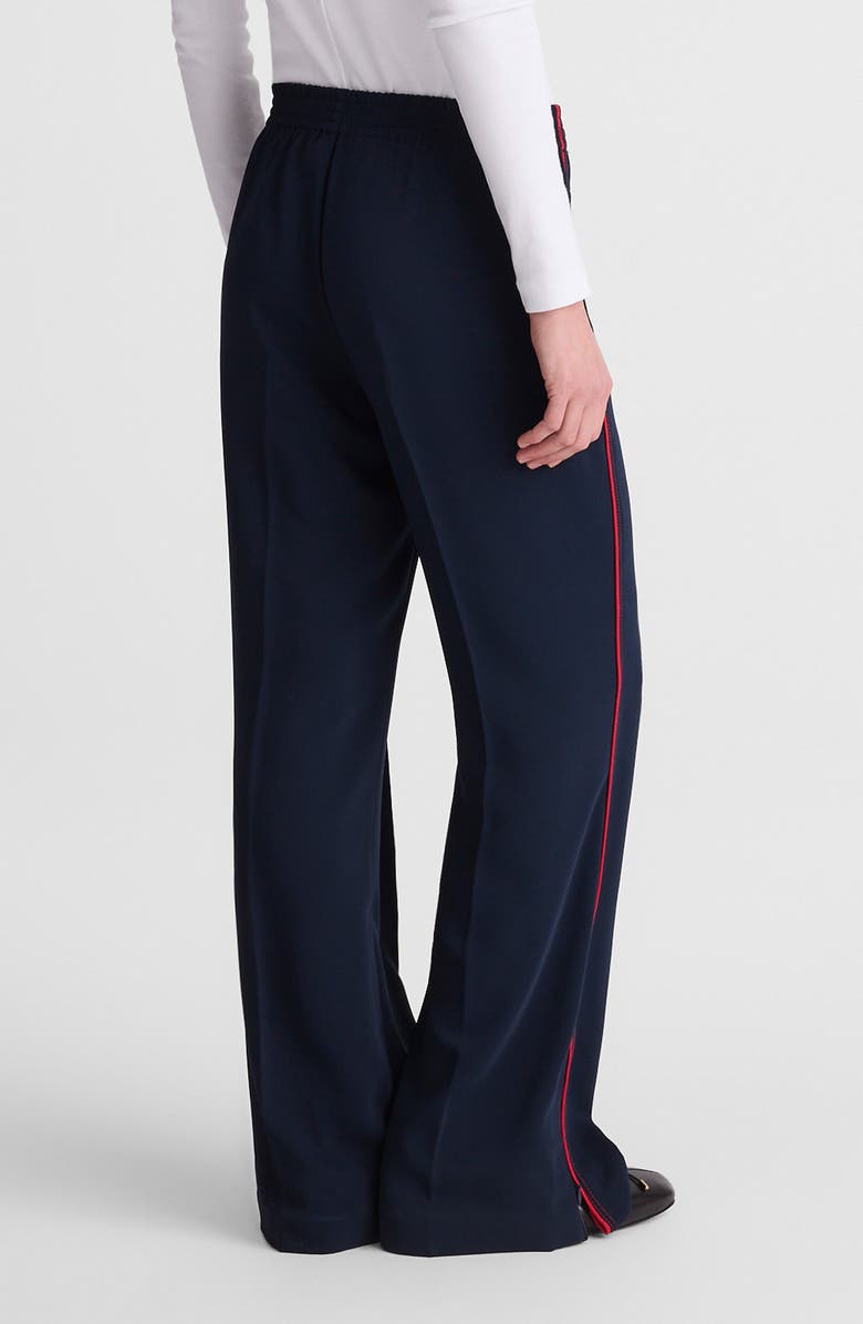 Madewell Pull-On Bootcut Track Pants, Alternate, color, Classic Navy