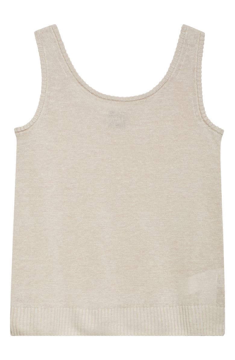 MM by Max Mara Baccano Linen Sweater Tank, Alternate, color, Sand