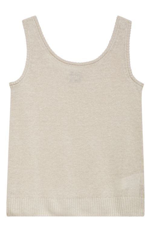 Mm By Max Mara Baccano Linen Sweater Tank In Sand