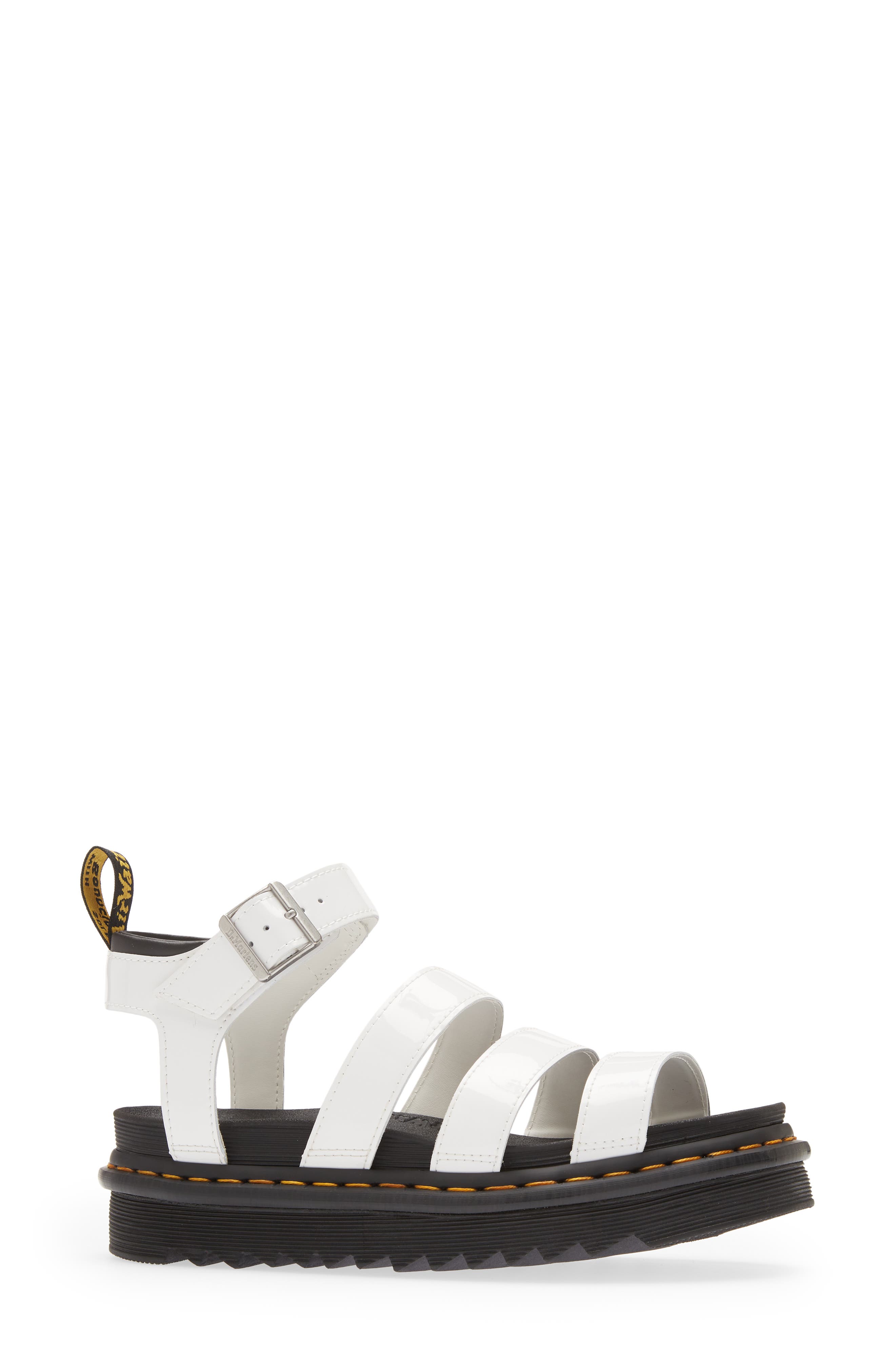 Blaire Strap Sandal, Alternate, color, WHITE PATENT