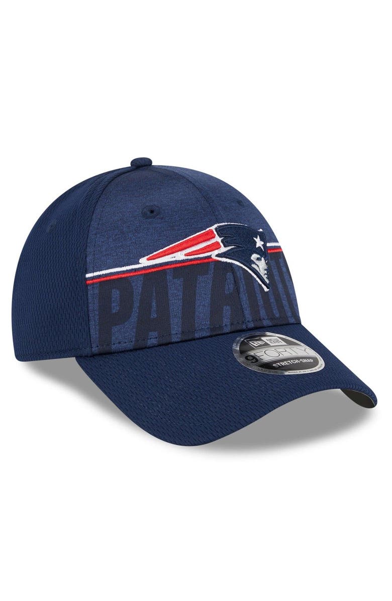 New Era Men's New Era Navy New England Patriots 2023 NFL Training Camp 9FORTY Adjustable Hat, Alternate, color,