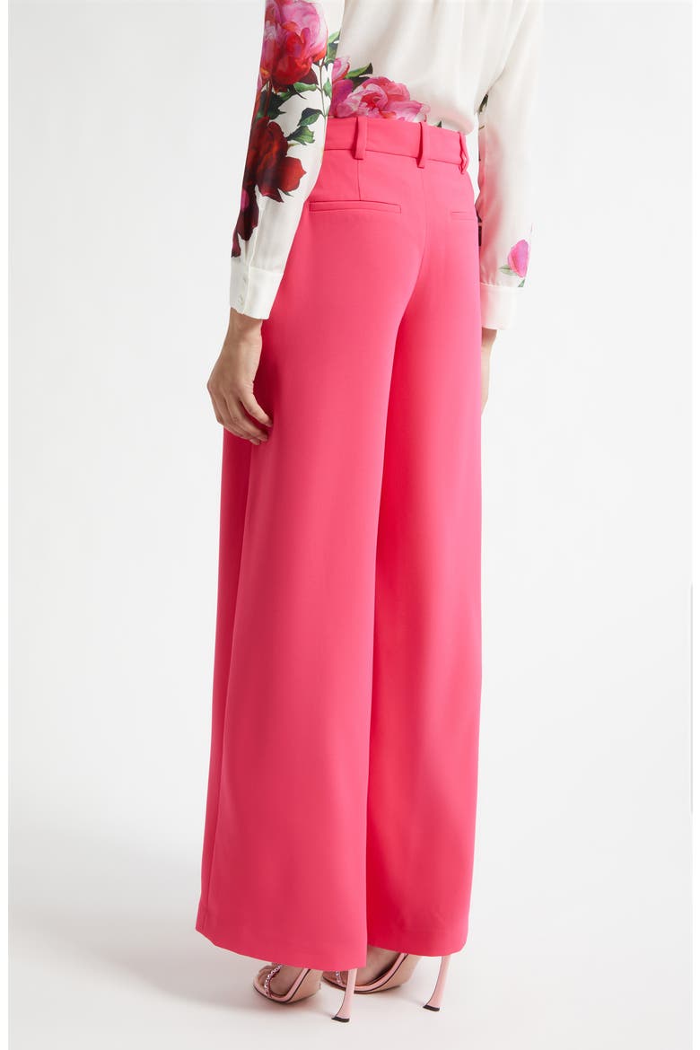 Blaire Pleated High Waist Wide Leg Pants, Alternate, color, DEEP PINK