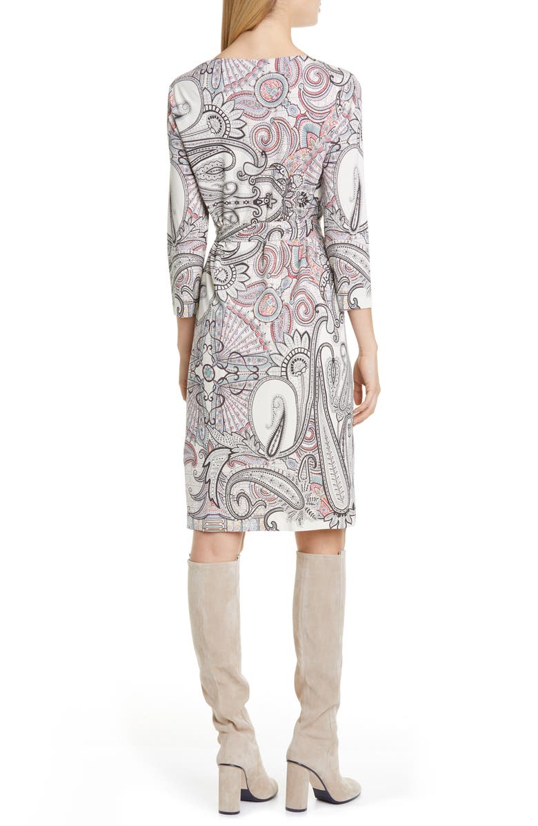 Etro Paisley Print Jersey Dress, Alternate, color,