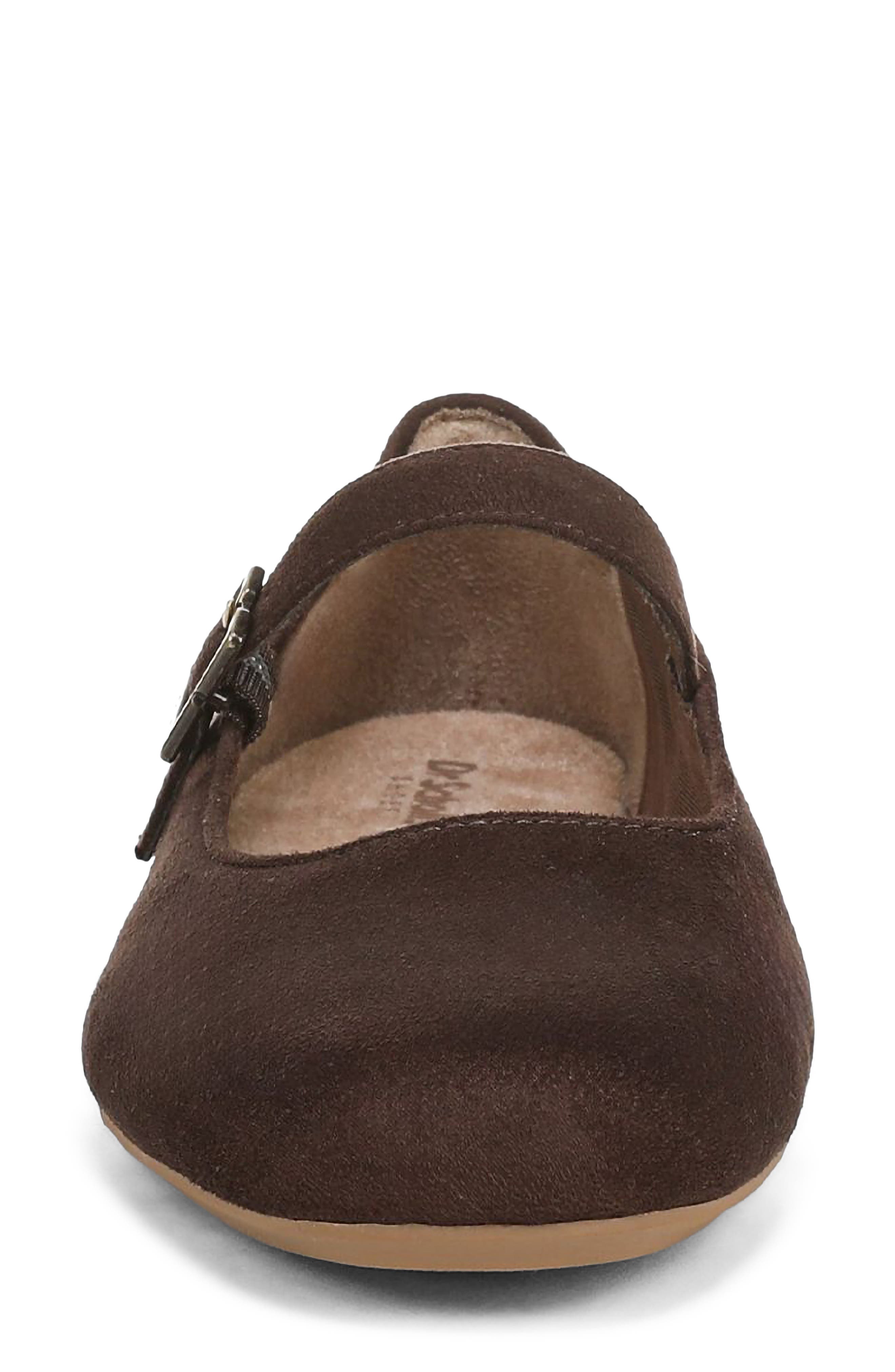 Wexley Mary Jane Ballet Flat, Alternate, color, DARK UMBER BROWN MICROSUEDE