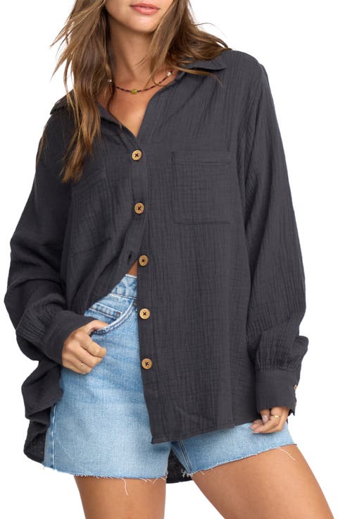 Swell Gauze Button-Up Shirt