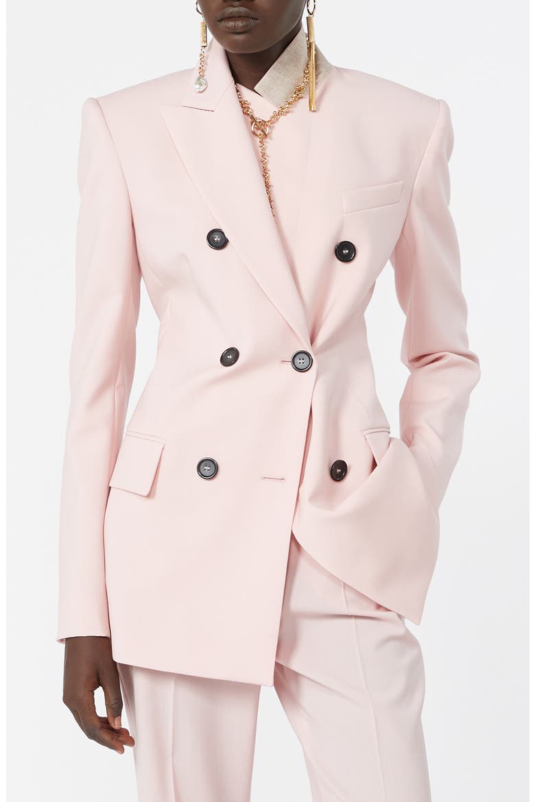 Adamo Double Breasted Wool Jacket, Main, color, ANTIQUE ROSE