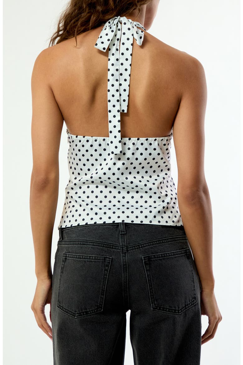 Sally Woven Halter Top, Alternate, color, POLKA DOT