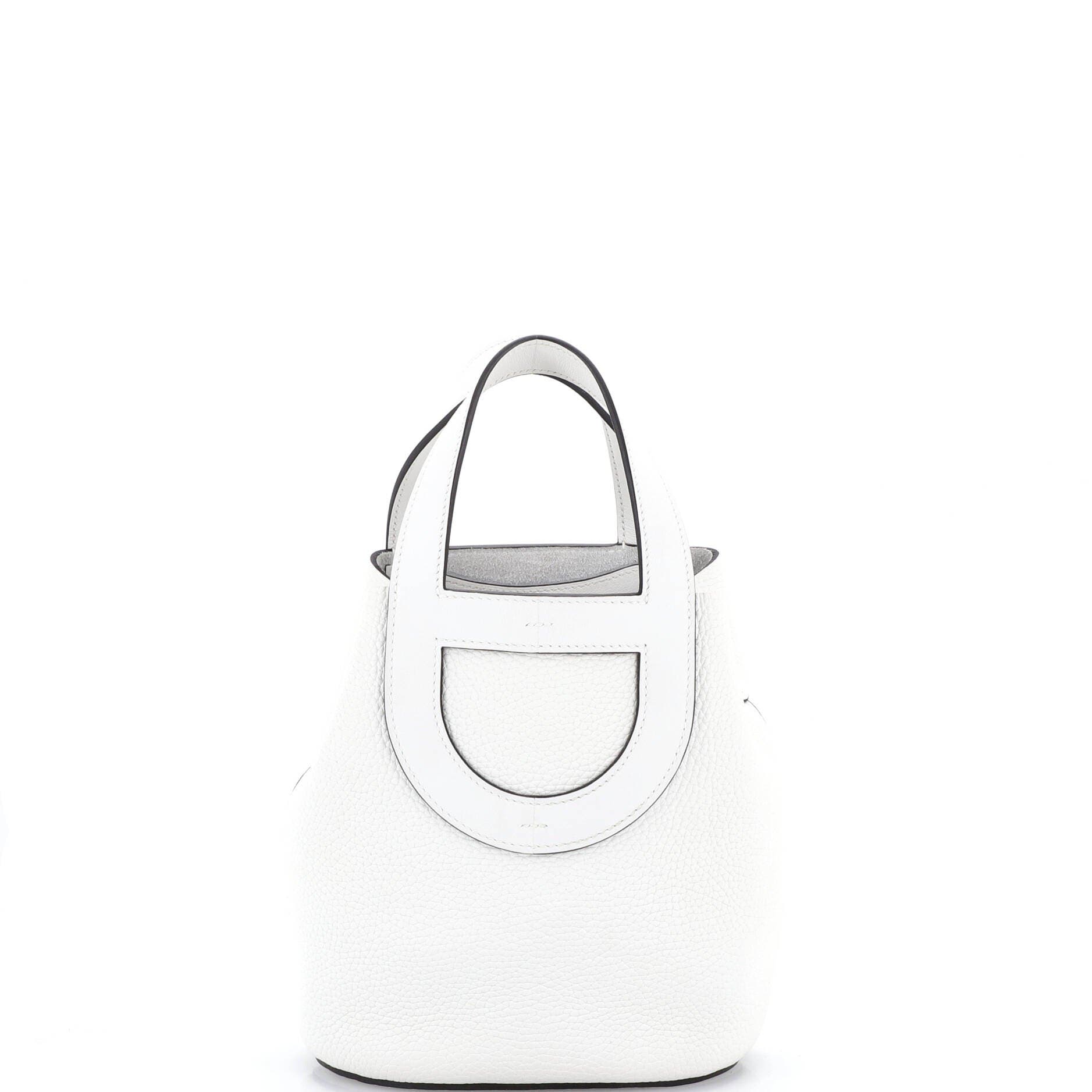 Pre-Owned Hermes In-The-Loop Bag Clemence with Swift 18, Main, color, New White