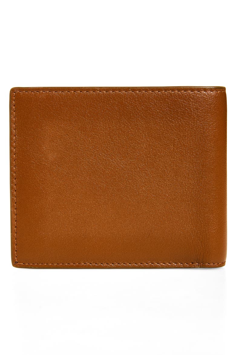 Bifold Leather Wallet, Alternate, color, FINCH BROWN/ HAZEL