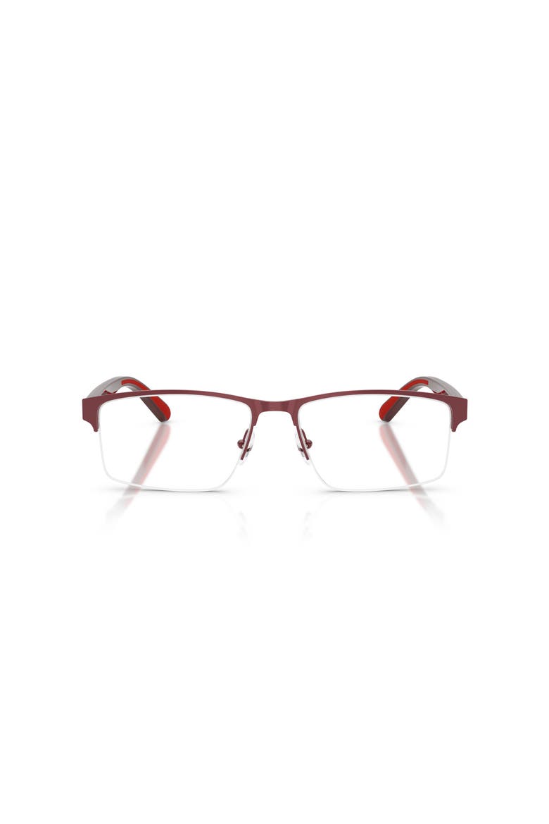 58mm Rectangle optical glasses, Alternate, color, Red