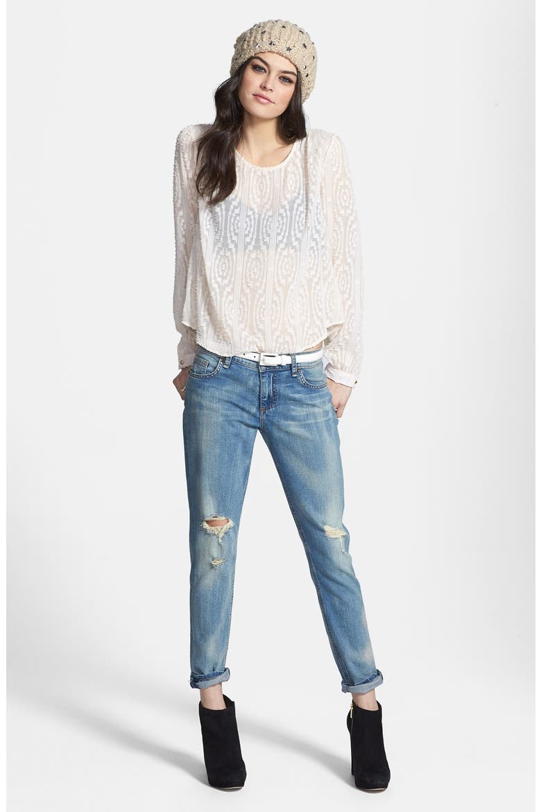 'Sloan' Destroyed Skinny Jeans, Alternate, color, MARMI