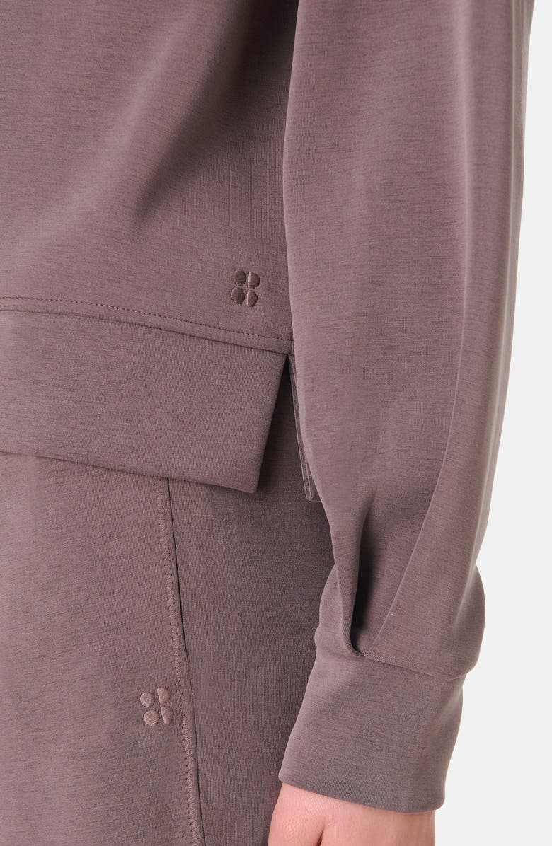Sweaty Betty Sand Wash Cloud Sweatshirt, Alternate, color, Sable Brow