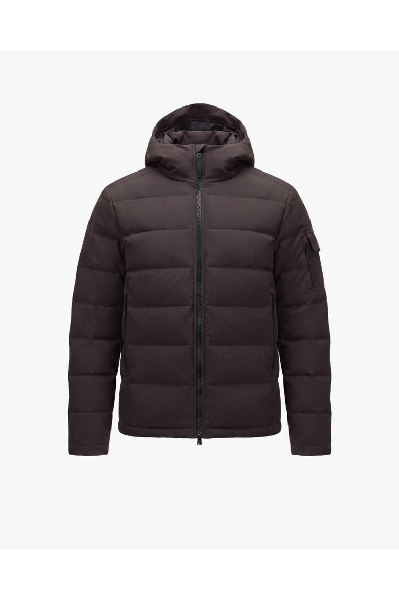 FRANKLIN EDITION | Hooded Down Midweight Jacket, Main, color, Alpine Bark