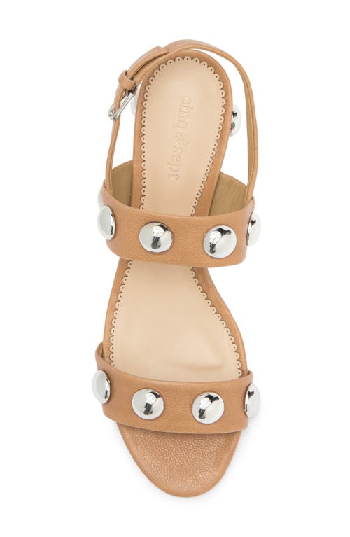 Cinq À Sept Gemma Stud Slingback Sandal In Brown Sugar