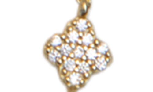 Argento Vivo Sterling Silver Pavé Clover Station Necklace
