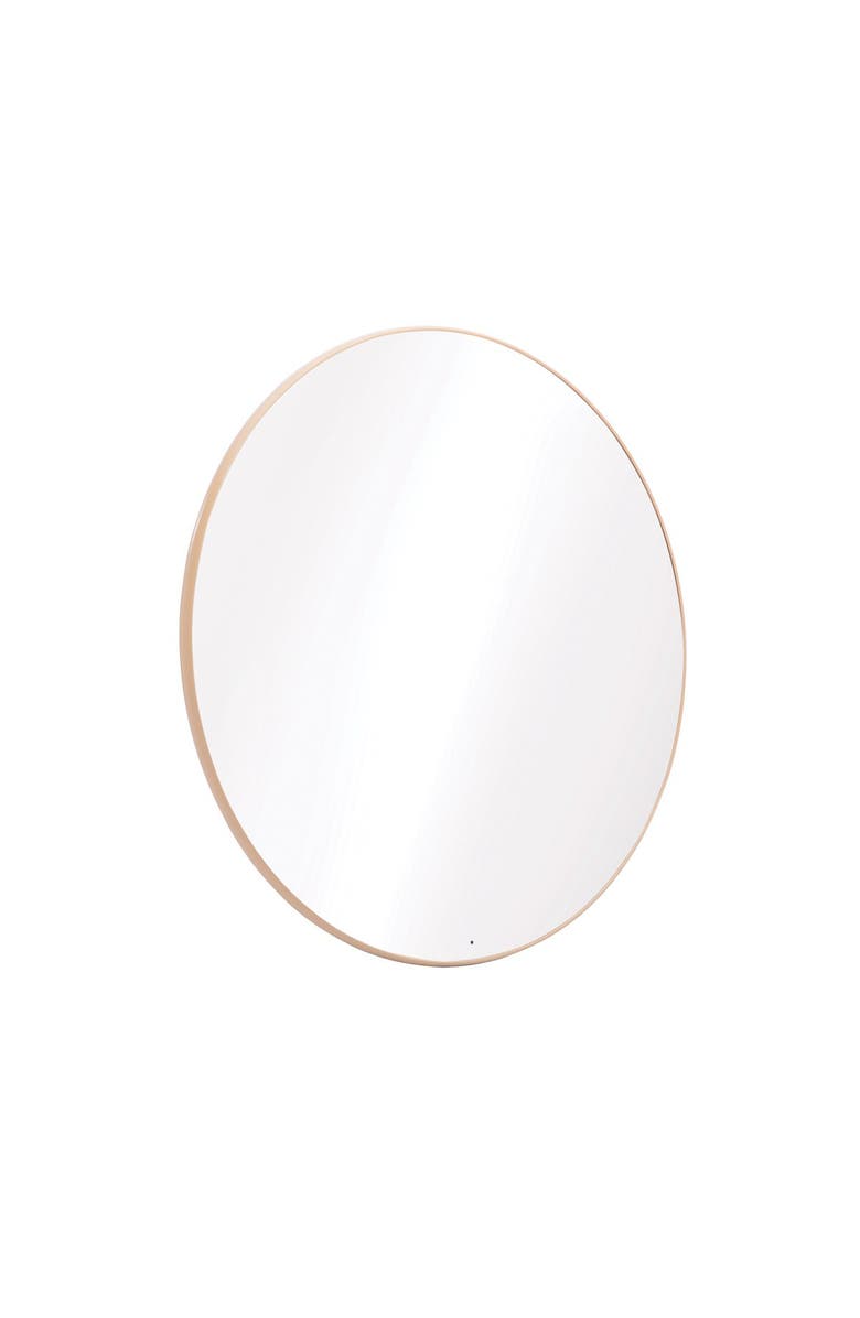 Kaplan Early Learning Company Circular Wall Mounted Mirror, Main, color, Brown