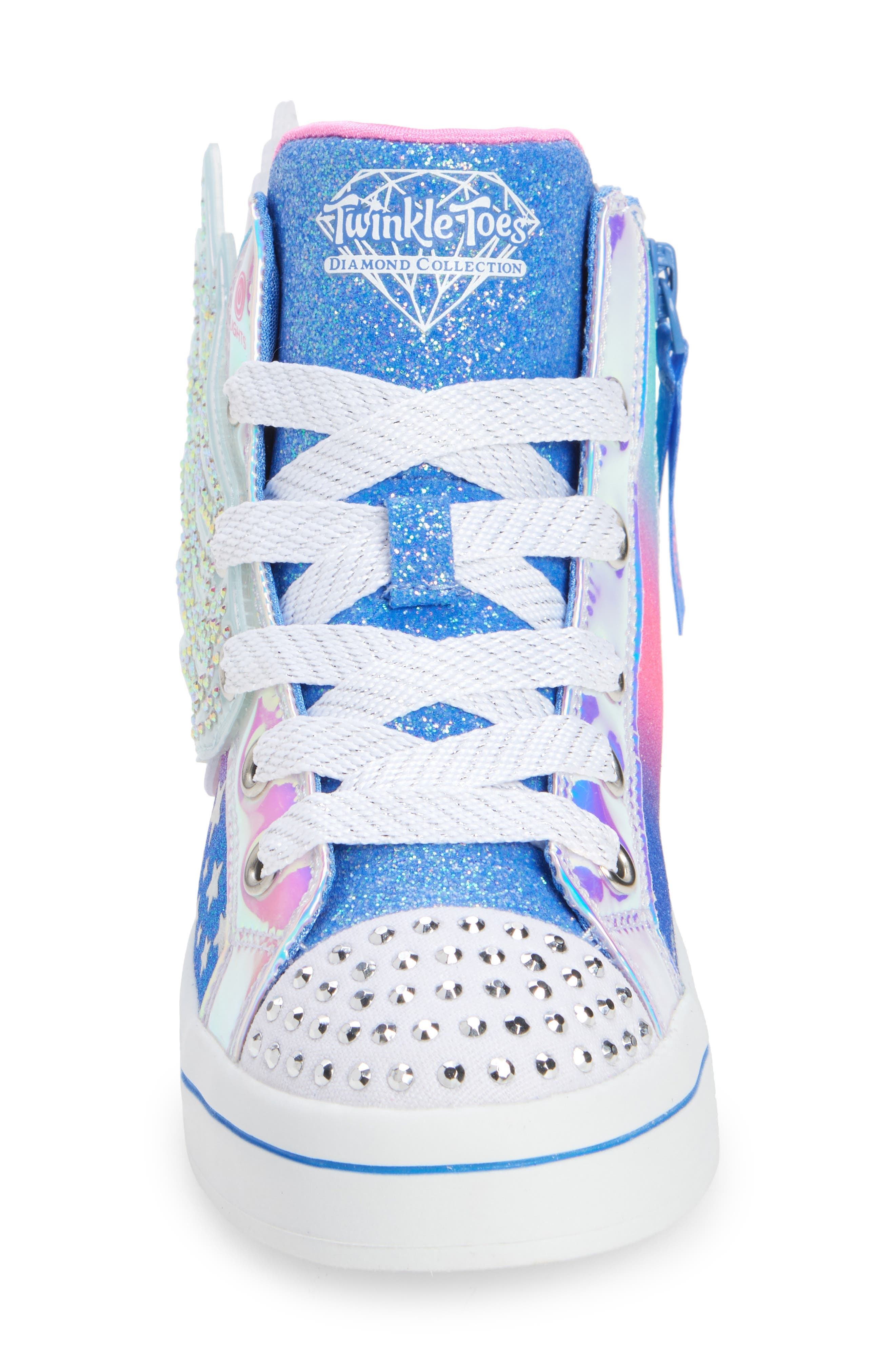 SKECHERS Kids' Twi-Lites 2.0 Light-Up High Top Sneaker, Alternate, color, 