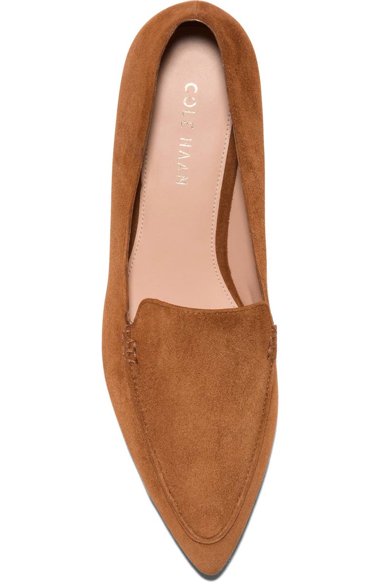 Cole Haan Valantina Pointed Toe Loafer, Alternate, color, Ch Tobacco Suede